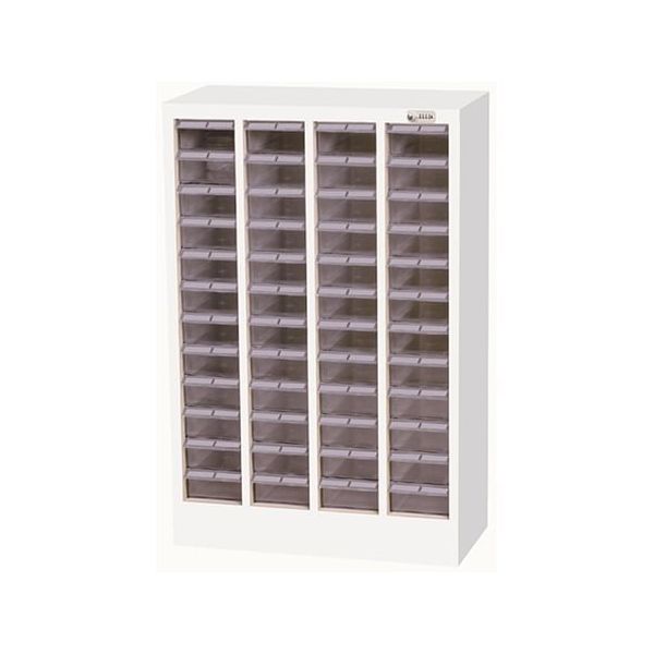 宮成製作所 オールロックキャビネット物品用 ダイヤル錠 4列12段 ポリカトレー MCM-48D 1台 4-6058-06（直送品）