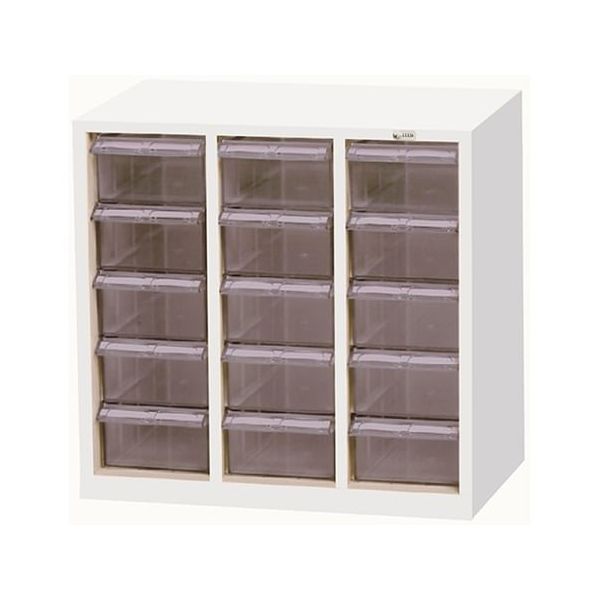 宮成製作所 オールロックキャビネット物品用 ダイヤル錠 3列5段 ポリカトレー MCG-15D 1台 4-6058-02（直送品）