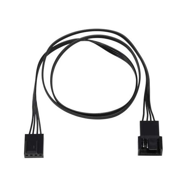 アイネックス PWMファン用電源延長リボンケーブル 50cm ブラック CA-099A 1個 67-9218-35（直送品）