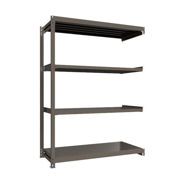 ICHIMAI 重量ボルトレスラック 段荷重1000Kg H2400×W1800×D750 天地4段 連結グレー TH1000-867R4（直送品）