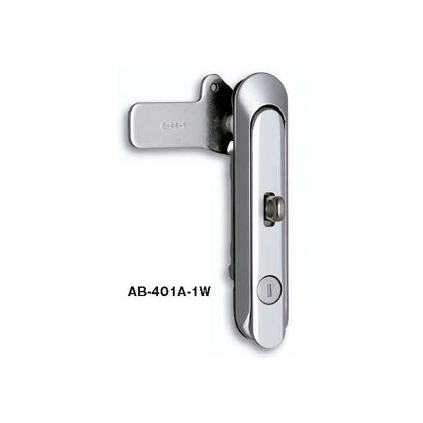 ホシモト 二重ロック防水平面スイングハンドル AB-401A-1W 1個 62-2978-87（直送品）