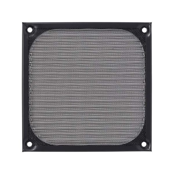 アイネックス アルミファンフィルター 120mm用 ブラック CFA-120D-BK 1個 67-9218-55（直送品）