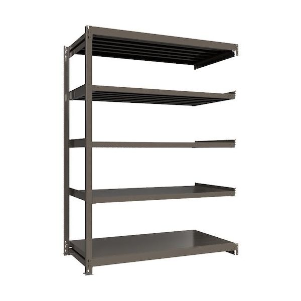 ICHIMAI 重量ボルトレスラック 段荷重1000Kg H2400×W1800×D900 天地5段 連結グレー TH1000-869R5（直送品）