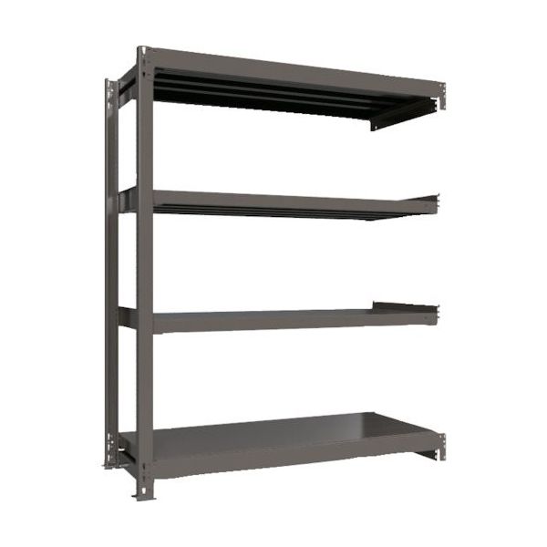 ICHIMAI 重量ボルトレスラック 段荷重1000Kg H1800×W1500×D600 天地4段 連結グレー TH1000-656R4（直送品）