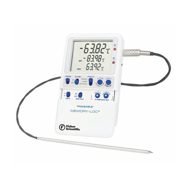 Fisherbrand(TM) MemoryーLoc(TM) 超低温データログ温度計 1ステンレスプローブ 15-079-622 1個（直送品）