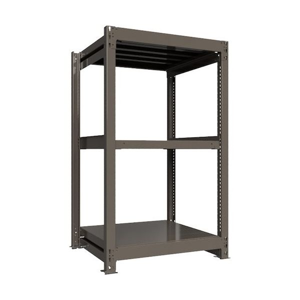 ICHIMAI 重量ボルトレスラック 段荷重1000Kg H1500×W900×D750 天地3段 単体グレー TH1000-537T3（直送品）