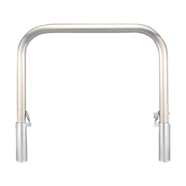 カネソウ 車止め アーチ型 ステンレス製 脱着式 スチール製蓋 鍵付 Yシリーズ YA4L7-DL 1本 258-4071（直送品）