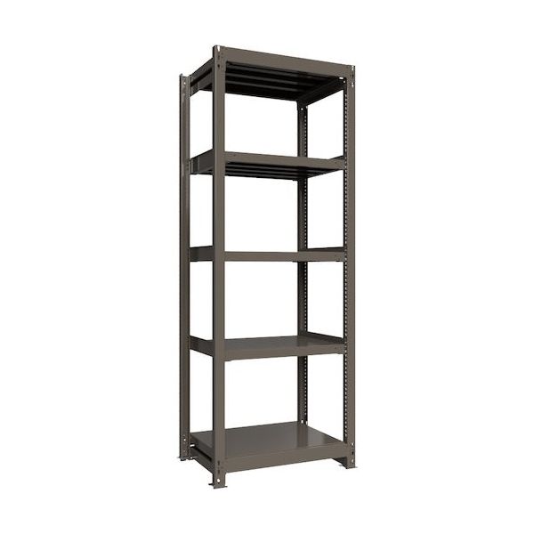 ICHIMAI 重量ボルトレスラック 段荷重1000Kg H2400×W900×D600 天地5段 単体グレー TH1000-836T5（直送品）