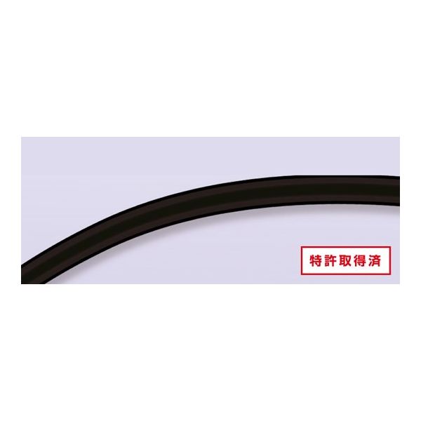 八興 フッ素バリアチューブ(ブラック) 2×4 100M E-BTF-2x4-BK 1m 68-1079-93（直送品）