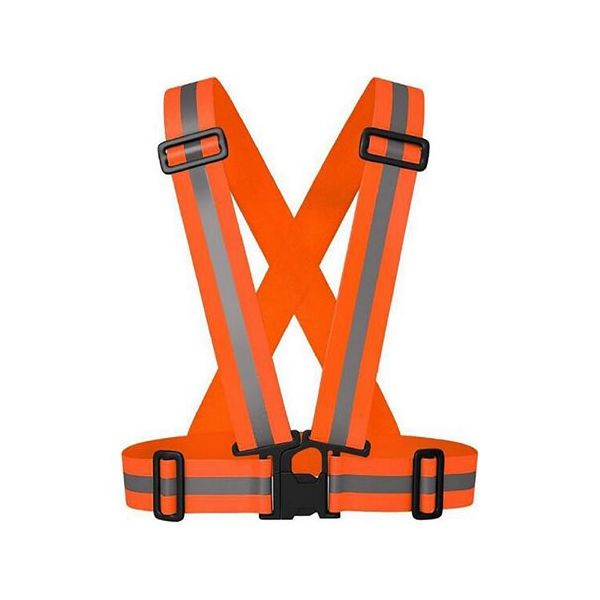 Trimate 安全反射ベスト 伸縮 タスキタイプ オレンジ TR-AHB001-OR 1個 67-4917-72（直送品）