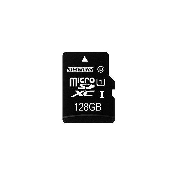 アドテック microSDXC 128GB UHS1 SD変換ADP付 AD-MRXAM128G/U1 1個 67-7459-88（直送品） -  アスクル