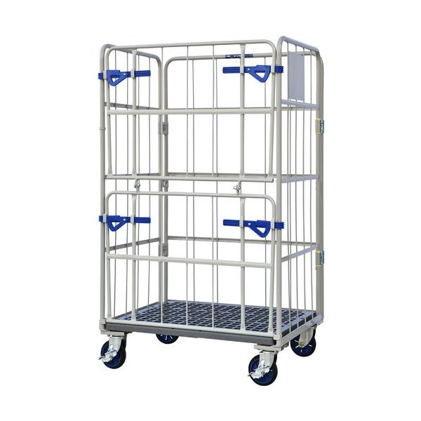 ワコーパレット ワコー カーゴプレスタ ダブルゲート付 1000×800×1700 WKP-1080-WG 1台 473-0903（直送品）