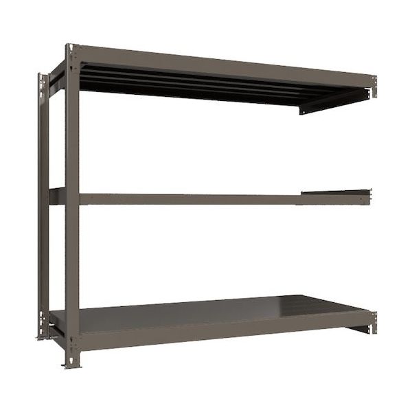 ICHIMAI 重量ボルトレスラック 段荷重1000Kg H1500×W1800×D750 天地3段 連結グレー TH1000-567R3（直送品）