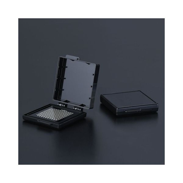 エクシール 精密部品搬送ケース ゲルベース(R) 2インチ 黒 フラットF5 Lタイプ 1個 GC00-16003AS 4-6503-03（直送品）