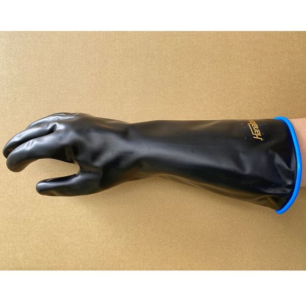 ハナキゴム 静電気対策用 耐酸・アルカリ用手袋 ハナローブ No.827 1双 6-6126-11（直送品）