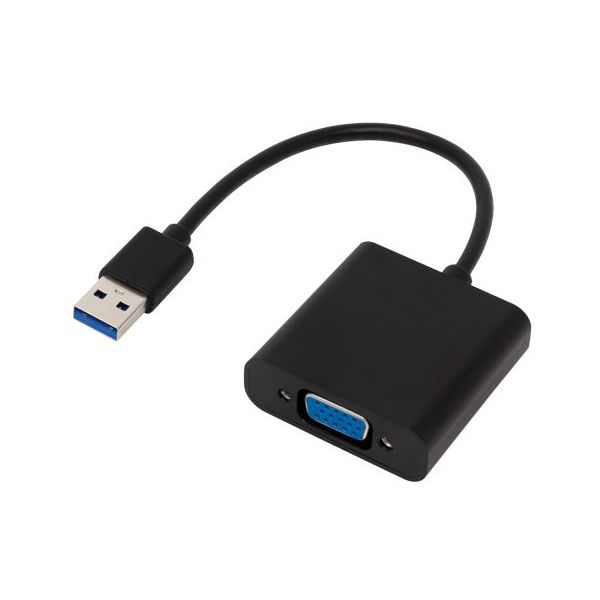 アイネックス USB3.0ーVGA変換アダプタ AMC-USBVGA 1個 67-9205-84（直送品）