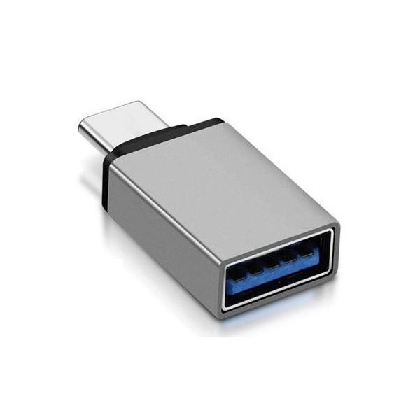 Trimate USB typeC to A 変換アダプタ シルバー TR-UCA001 1個 67-4921-54（直送品）