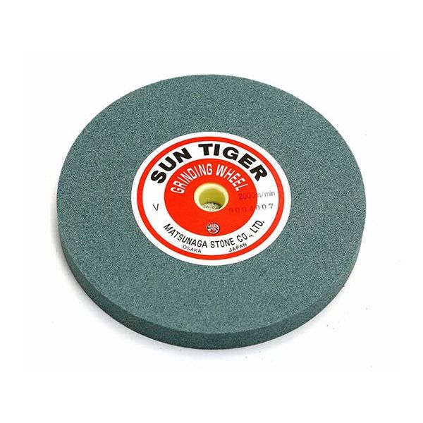 松永トイシ 朝日虎印 研削砥石 1号平型 GC #120 205×19×15.8mm 64-7734-90 1枚（直送品）