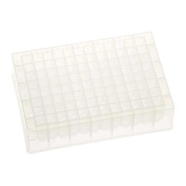 朝日ラボ交易 ディープウェルストレージプレート(96ウェル、正方形、ピラミッド底) 25枚入り 229572 1箱(50枚)（直送品）
