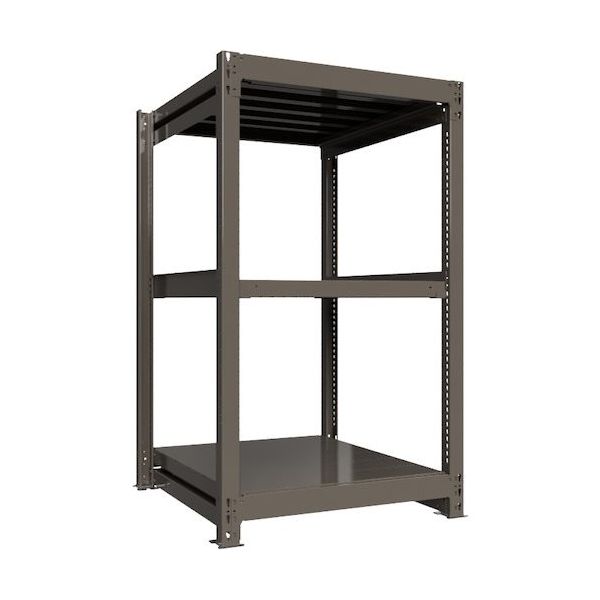 ICHIMAI 重量ボルトレスラック 段荷重1000Kg H1500×W900×D900 天地3段 単体グレー TH1000-539T3（直送品）