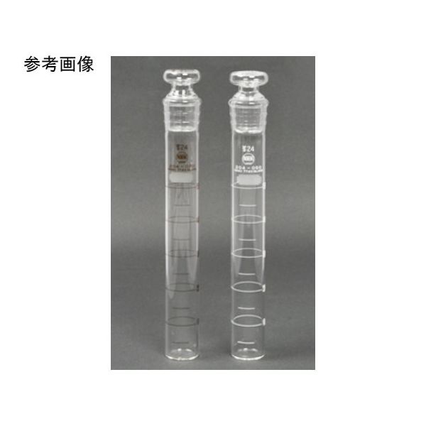 日本理化学器械 比色管(栓付)TS摺部24 100mL 白色目盛 204-100W 1個 65-8671-50（直送品）