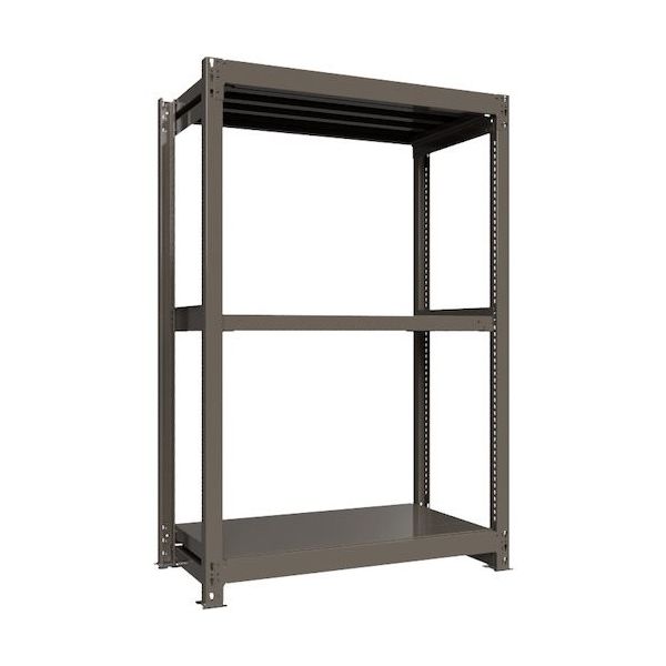 ICHIMAI 重量ボルトレスラック 段荷重1000Kg H1800×W1200×D600 天地3段 単体グレー TH1000-646T3（直送品）