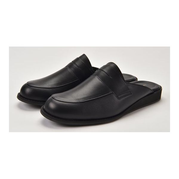 ラッキーベル イーグリーン・ビジネススリッパ/コンフォート200 ブラック M 67-8174-53 1足（直送品）