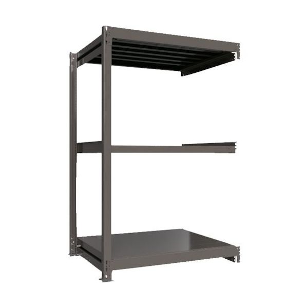 ICHIMAI 重量ボルトレスラック 段荷重1000Kg H1800×W1200×D900 天地3段 連結グレー TH1000-649R3（直送品）