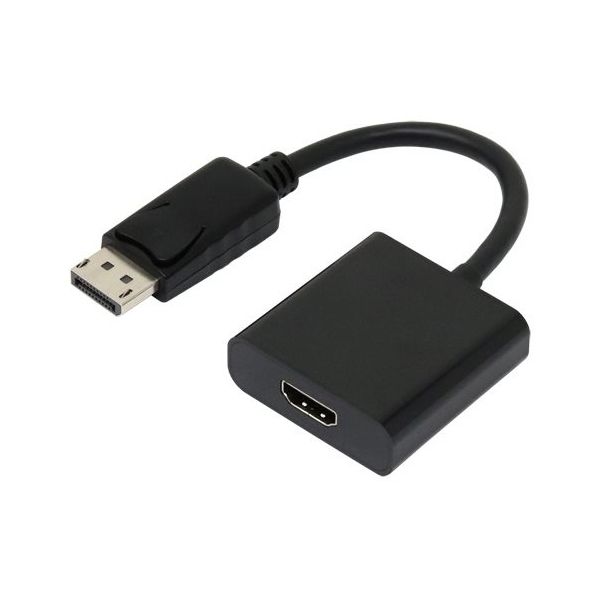 アイネックス DisplayPortーHDMIアクティブ変換ケーブル 4K60Hz対応 AMC-DPHDA 1個 67-9205-43（直送品）