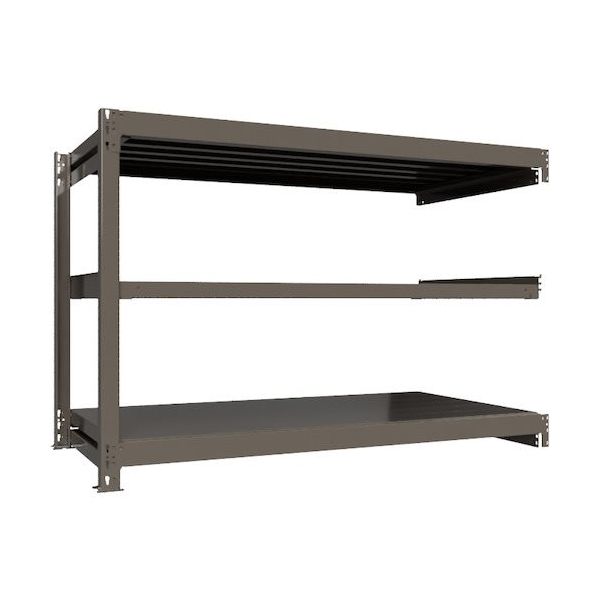 ICHIMAI 重量ボルトレスラック 段荷重1000Kg H1200×W1800×D900 天地3段 連結グレー TH1000-469R3（直送品）