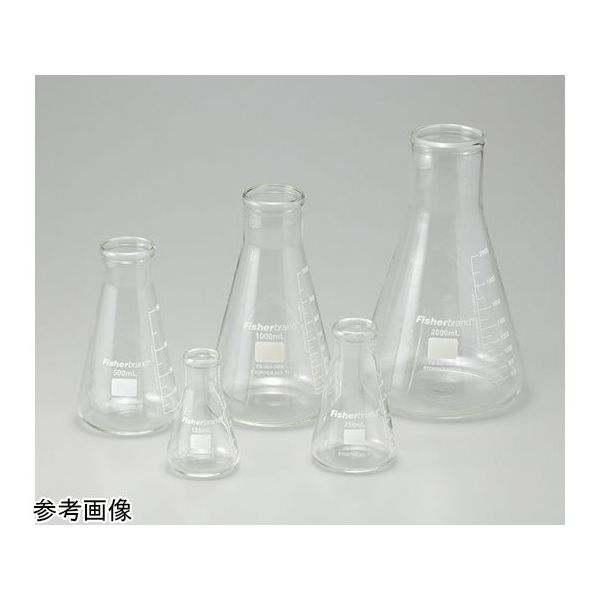ウィザーライフサイエンス 広口三角フラスコ 500mL FB-501-500 1個 65-4339-15（直送品）