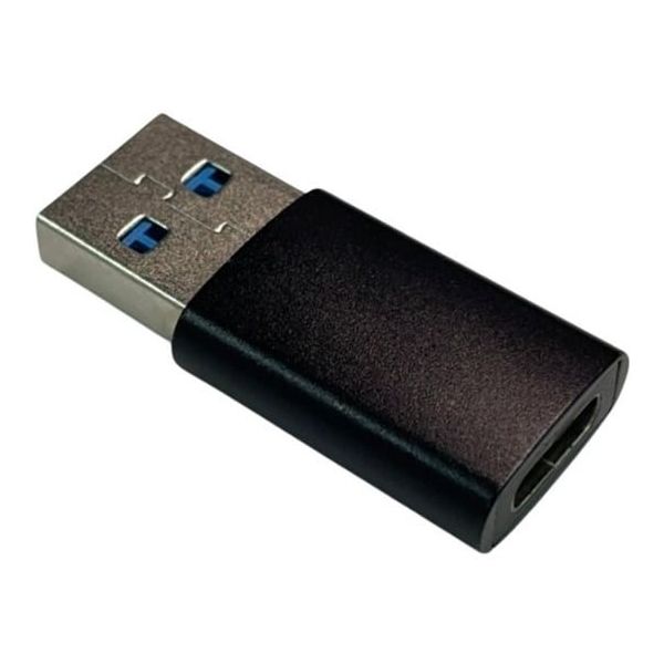 Trimate USB Type A to C 変換アダプタ ブラック TR-UAC001-BK 1個 67-4921-47（直送品）