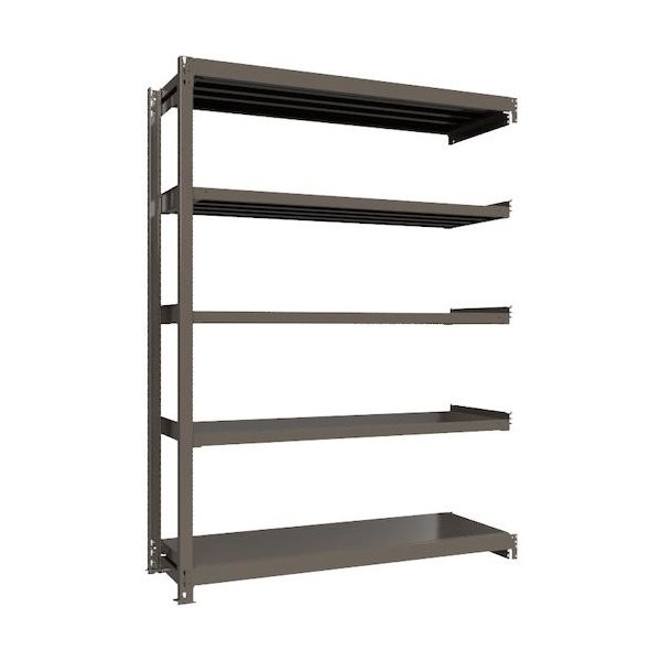 ICHIMAI 重量ボルトレスラック 段荷重1000Kg H2400×W1800×D600 天地5段 連結グレー TH1000-866R5（直送品）