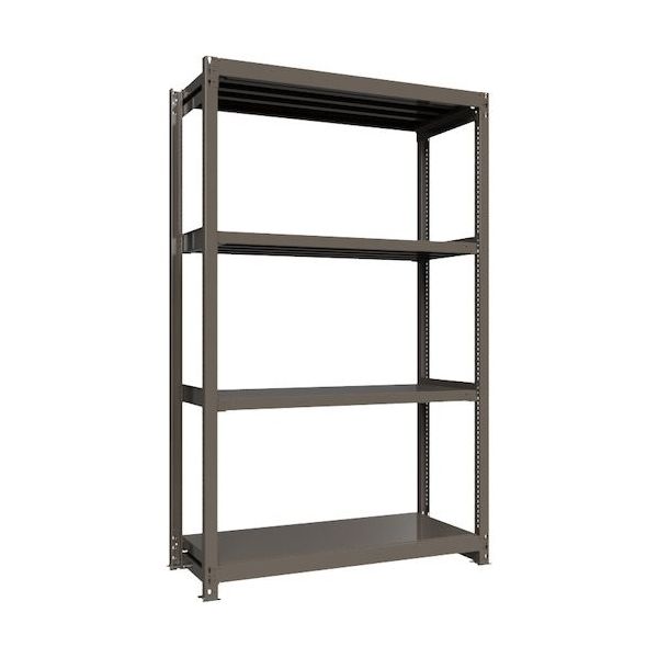 ICHIMAI 重量ボルトレスラック 段荷重1000Kg H2400×W1500×D600 天地4段 単体グレー TH1000-856T4（直送品）