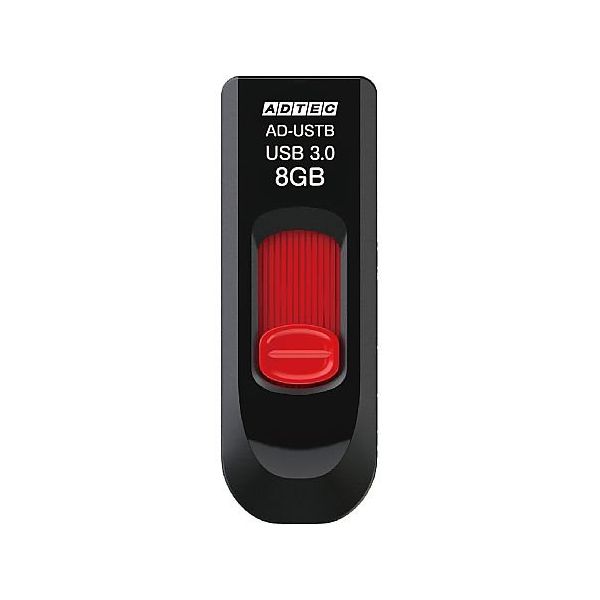 アドテック USB3.0 スライド式フラッシュメモリ 8GB AD-USTB8G-U3 1個 67-7459-48（直送品）