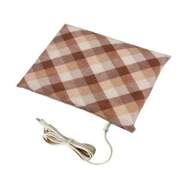 広電 KODEN 電気あんか ソフトタイプ ベージュチェック VWF152H-BG 1セット(12台) 528-7632（直送品）