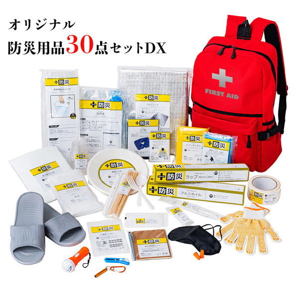 防災士が選んだオリジナル防災用品30点セットDX 04355 1個（直送品） - アスクル