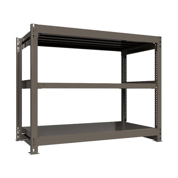 ICHIMAI 重量ボルトレスラック 段荷重1000Kg H1200×W1500×D750 天地3段 単体グレー TH1000-457T3（直送品）