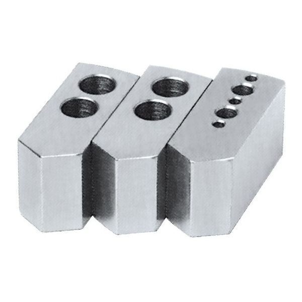 ジーネット 北川鉄工所 エアチャック用 KPC4/ALーKPC40 生爪(鉄/アルミ) KPC4-H25 1組 64-3270-64（直送品）