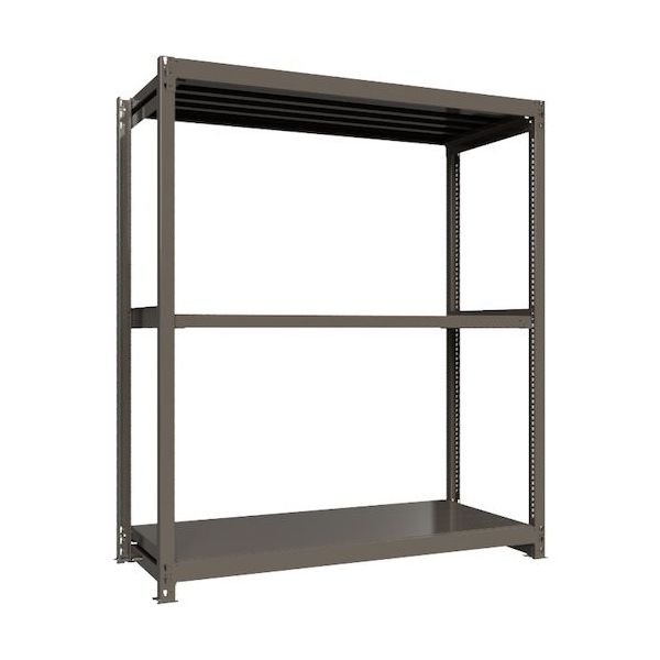 ICHIMAI 重量ボルトレスラック 段荷重1000Kg H2100×W1800×D750 天地3段 単体グレー TH1000-767T3（直送品）