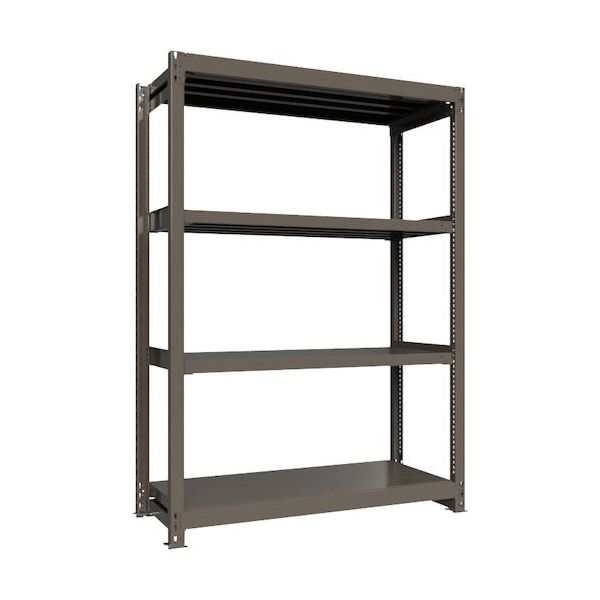 ICHIMAI 重量ボルトレスラック 段荷重1000Kg H2100×W1500×D600 天地4段 単体グレー TH1000-756T4（直送品）