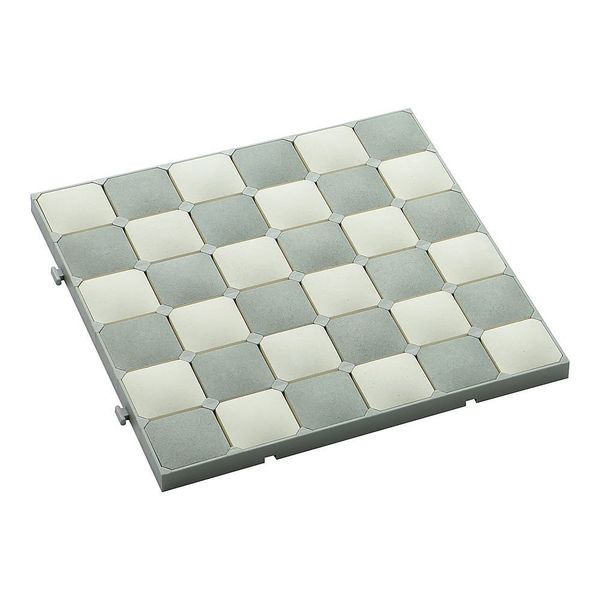 アネスティ 珪藻土 ジョイント式バスマット用 継足しバスマット グレー 64-4206-08 1個（直送品）