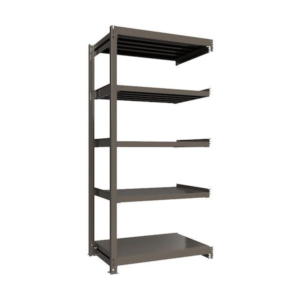 ICHIMAI 重量ボルトレスラック 段荷重1000Kg H2400×W1200×D750 天地5段 連結グレー TH1000-847R5（直送品）