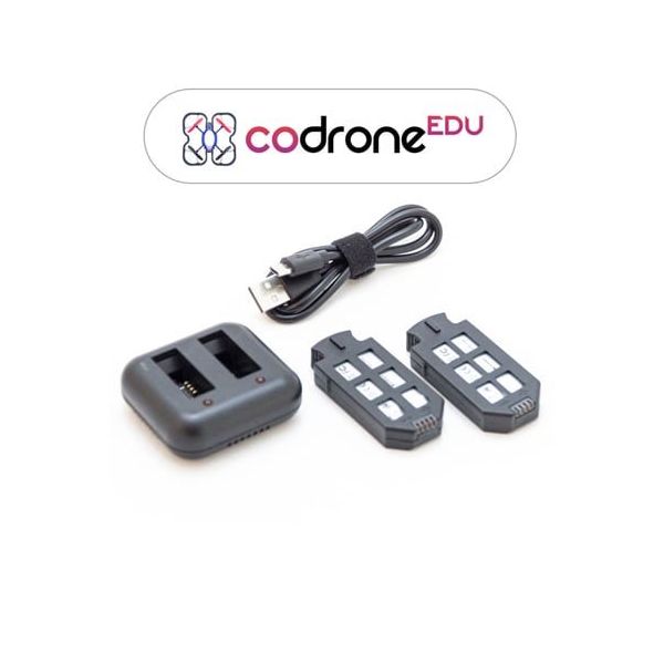 Robolink CoDrone EDU(ドローン) 交換用パワーパック(充電器セット) CDE003 1セット 68-0587-82（直送品）