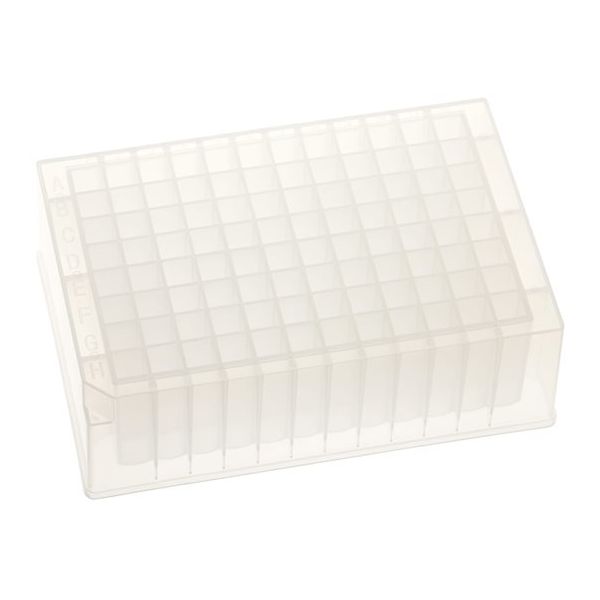 ディープウェルストレージプレート(96ウェル、正方形、V底) D127.7×W85.4×H44.0mm 25枚入り 229574（直送品）