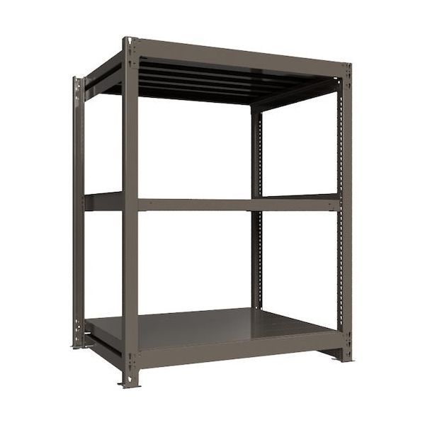 ICHIMAI 重量ボルトレスラック 段荷重1000Kg H1500×W1200×D900 天地3段 単体グレー TH1000-549T3（直送品）
