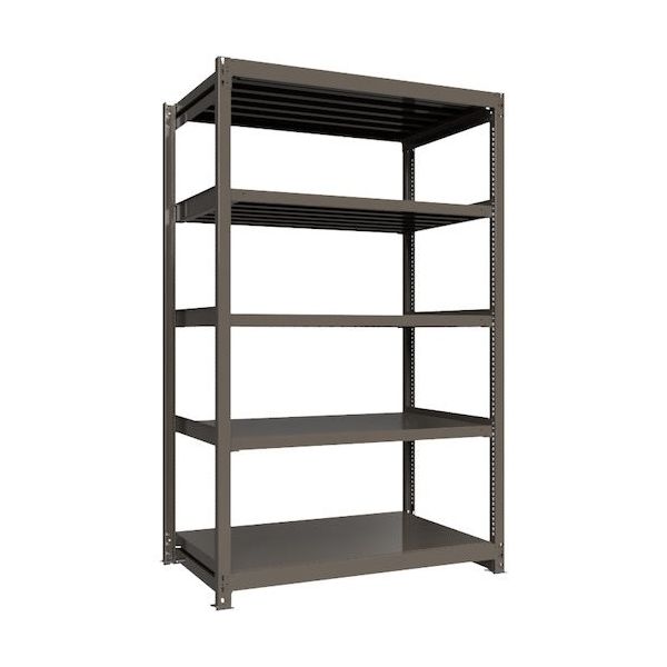 ICHIMAI 重量ボルトレスラック 段荷重1000Kg H2400×W1500×D900 天地5段 単体グレー TH1000-859T5（直送品）