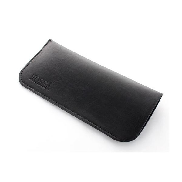 名古屋眼鏡 ソフトケース(MOSSA) ブラック 2518-01 1個 67-9362-80（直送品）