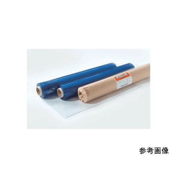アズワン 軟質塩ビシート(タフニール)透明 Dブルー 1.0mm×1000×10m巻 67-3060-68 1巻（直送品）