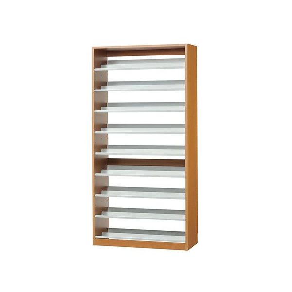 オークス タンデムCDストッカー 89×37×180cm ナチュラル TCS890N 1個 62-9938-31（直送品）